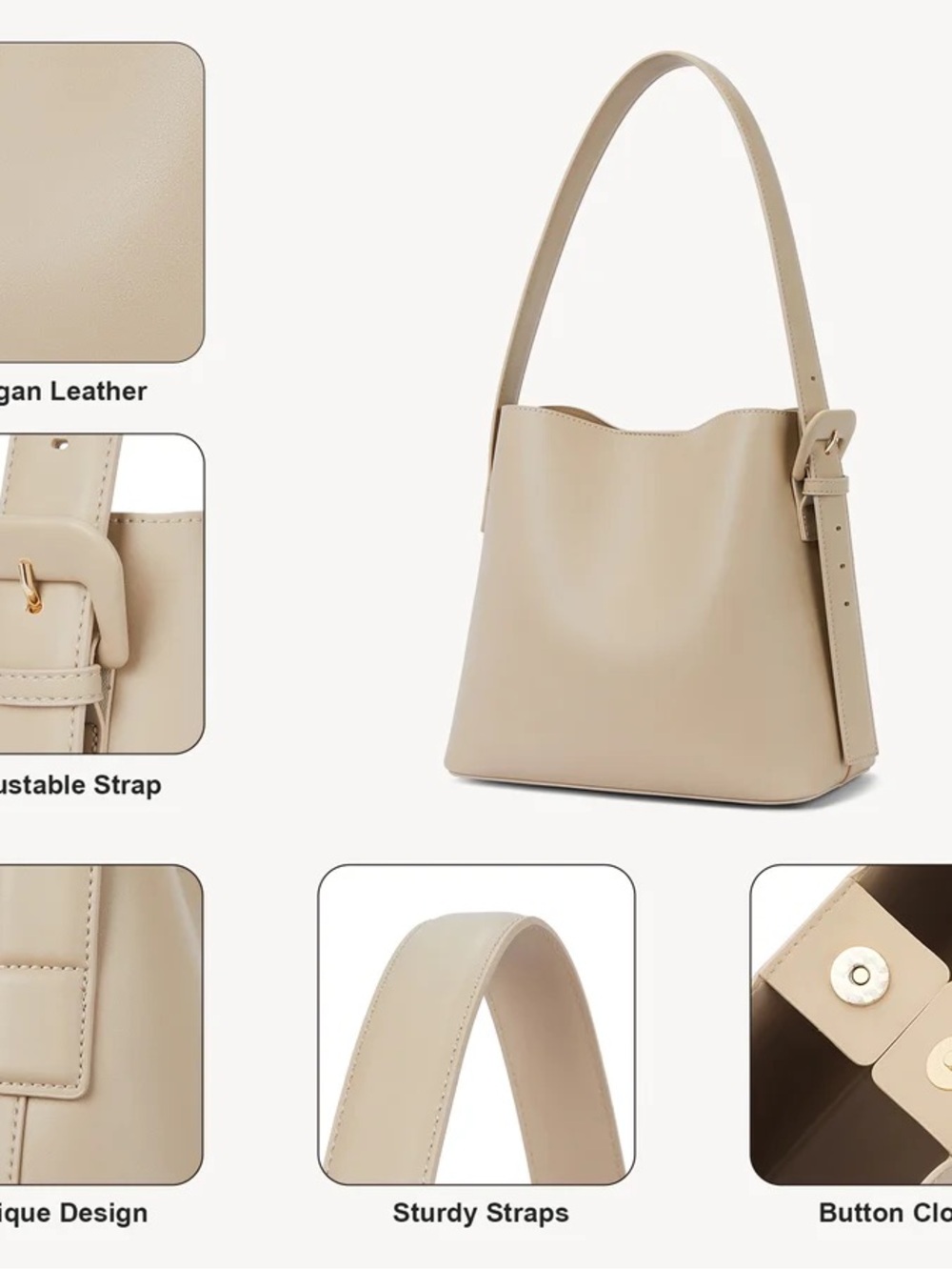Like New 🤎 Vegan Leather Bostanten Bucket Bag - Picture 5 of 16